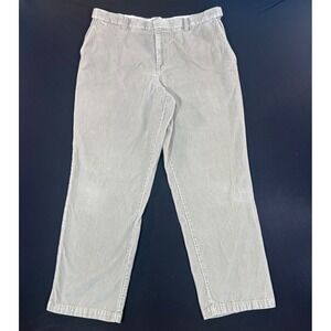 Dockers Premium Flat Front Relaxed Fit Mens Tan Corduroy Pants Size 36x32